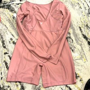 Brand new pink  activewear onesie women size medium